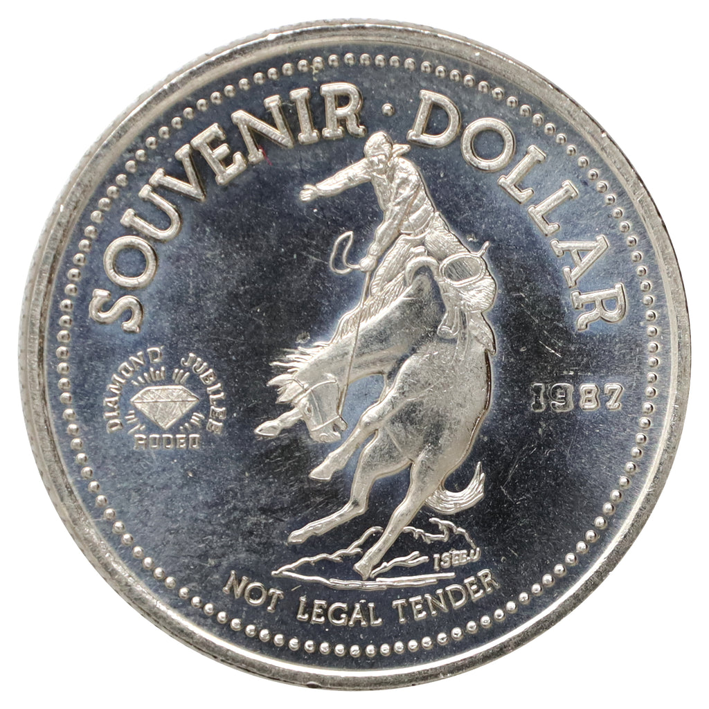 1987 Calgary Stampede Souvenir Dollar