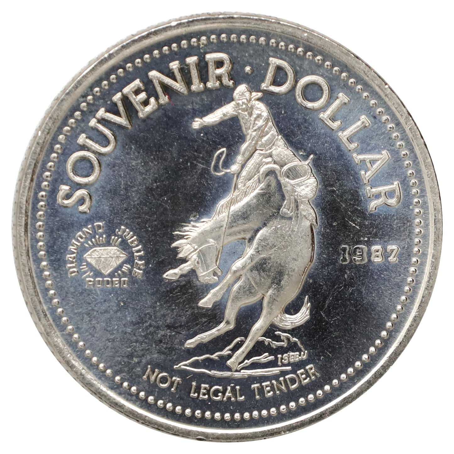 1987 Calgary Stampede Souvenir Dollar