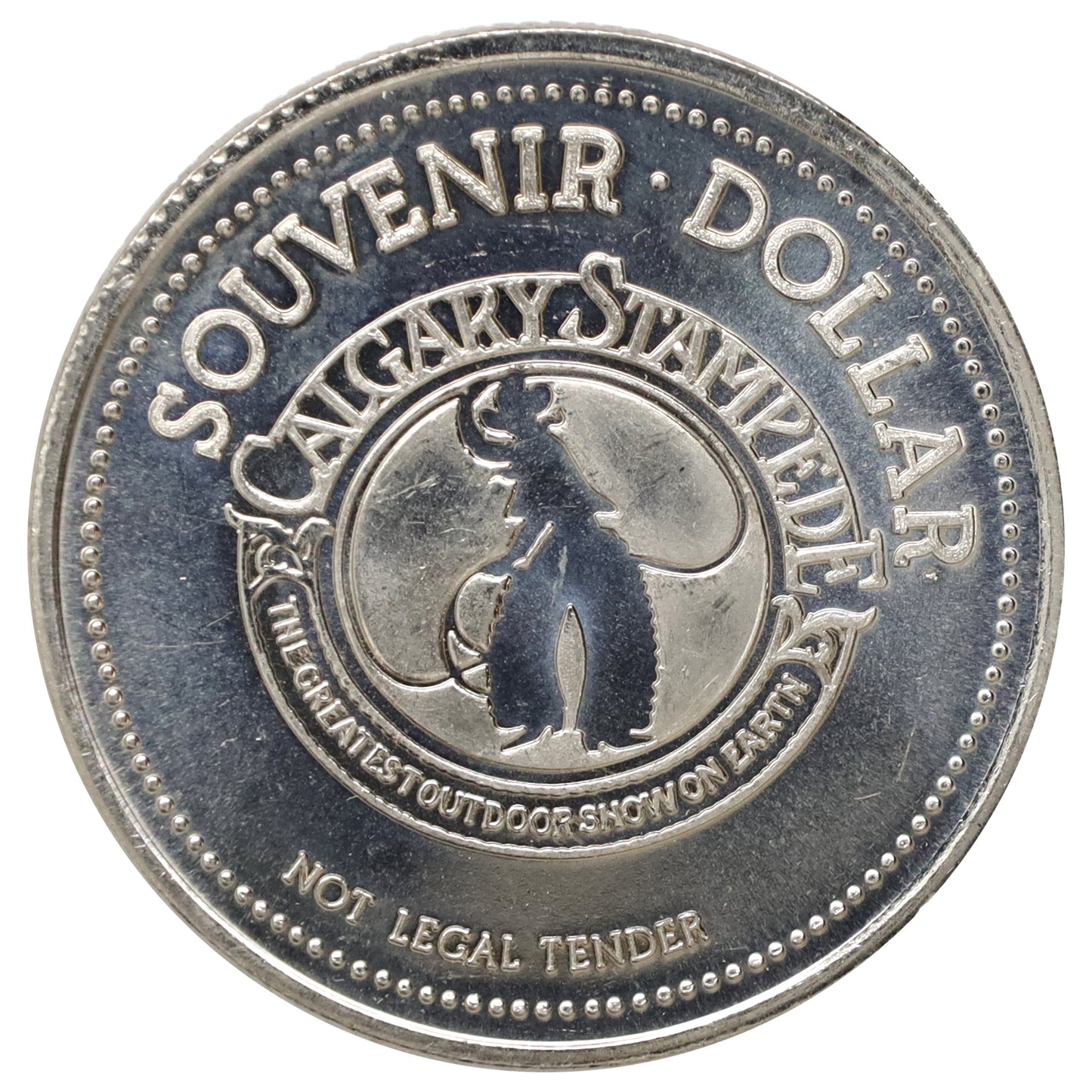 1987 Calgary Stampede Souvenir Dollar