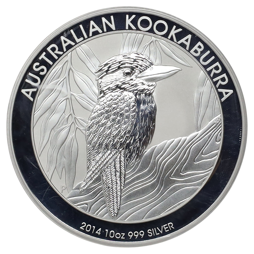 2014 Australia $10 Kookaburra 10oz .999 Silver (No Tax) Flaws