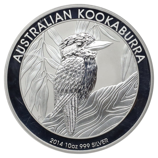 2014 Australia $10 Kookaburra 10oz .999 Silver (No Tax) Flaws