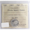 1965 Canada 10-cents ICCS Certified PL66 Ultra Heavy Cameo