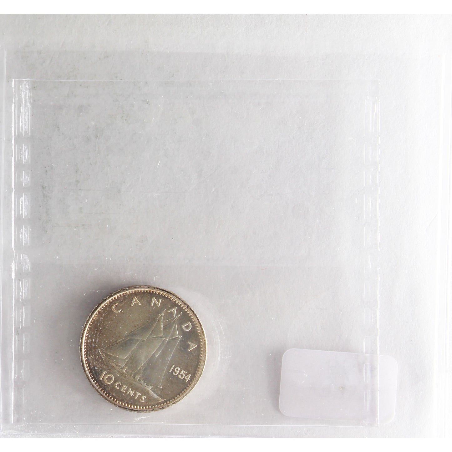 1954 Canada 10-cents ICCS Certified PL-65 Heavy Cameo