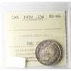 1939 Canada 25-cents ICCS Certified MS64