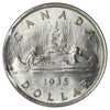 1935 Canada Dollar Brilliant Uncirculated (MS63) Scratched