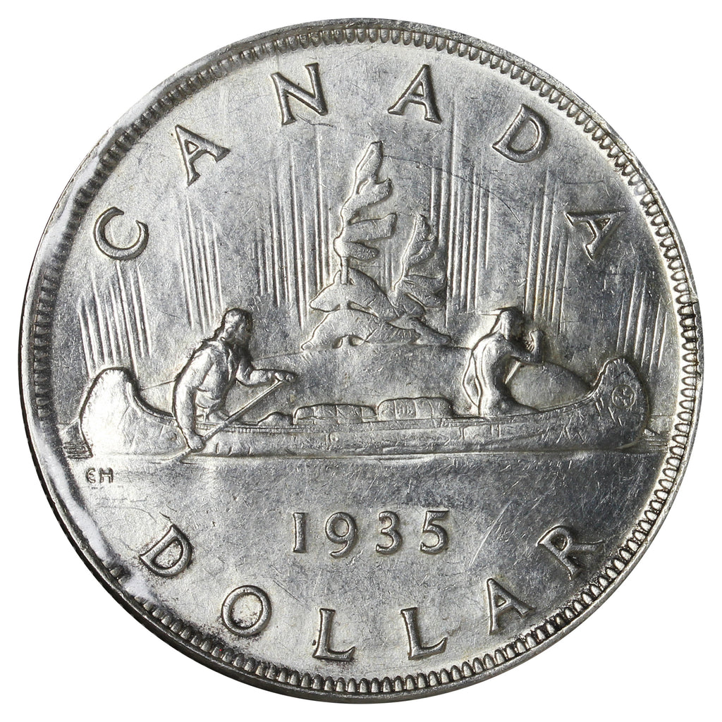1935 Canada Dollar AU-UNC (AU55) Impaired