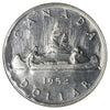 1952 NWL Canada Dollar Brilliant Uncirculated (MS63) Impaired