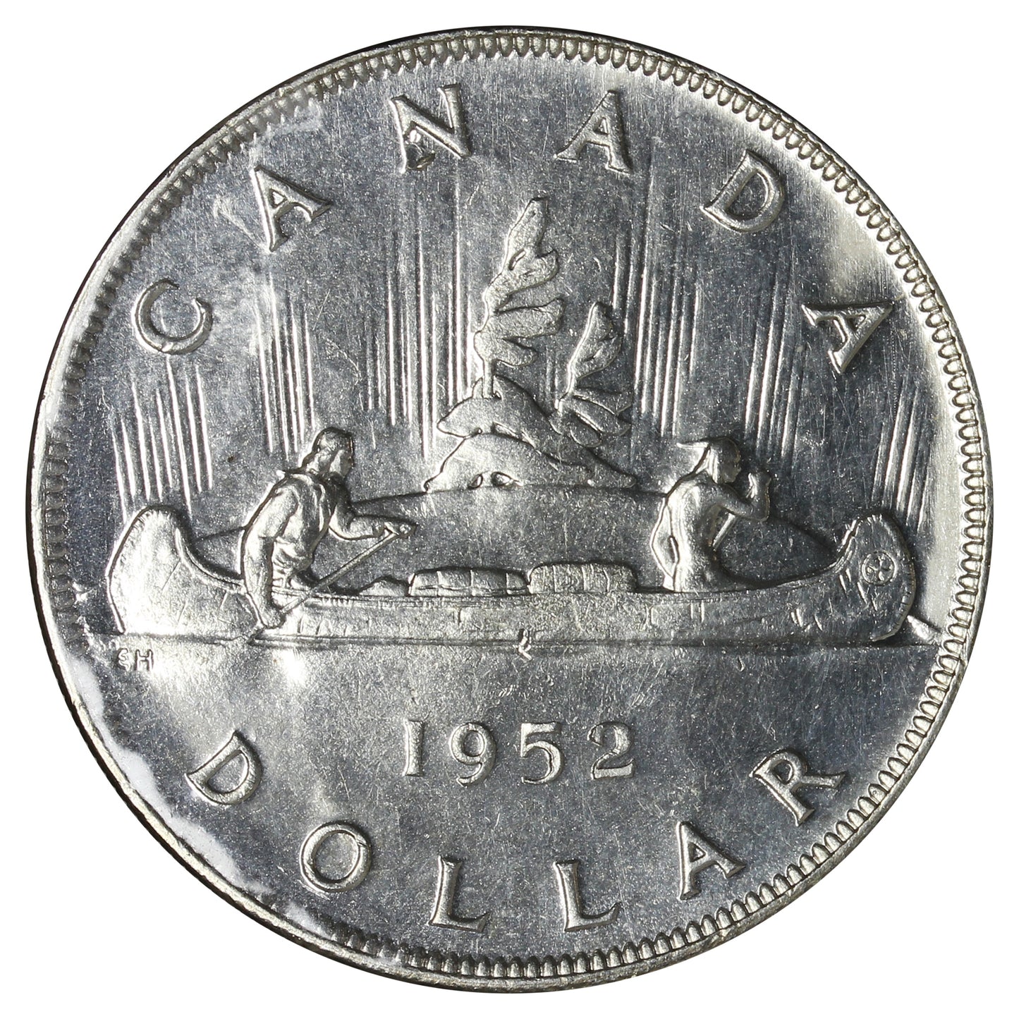 1952 NWL Canada Dollar Brilliant Uncirculated (MS63) Impaired