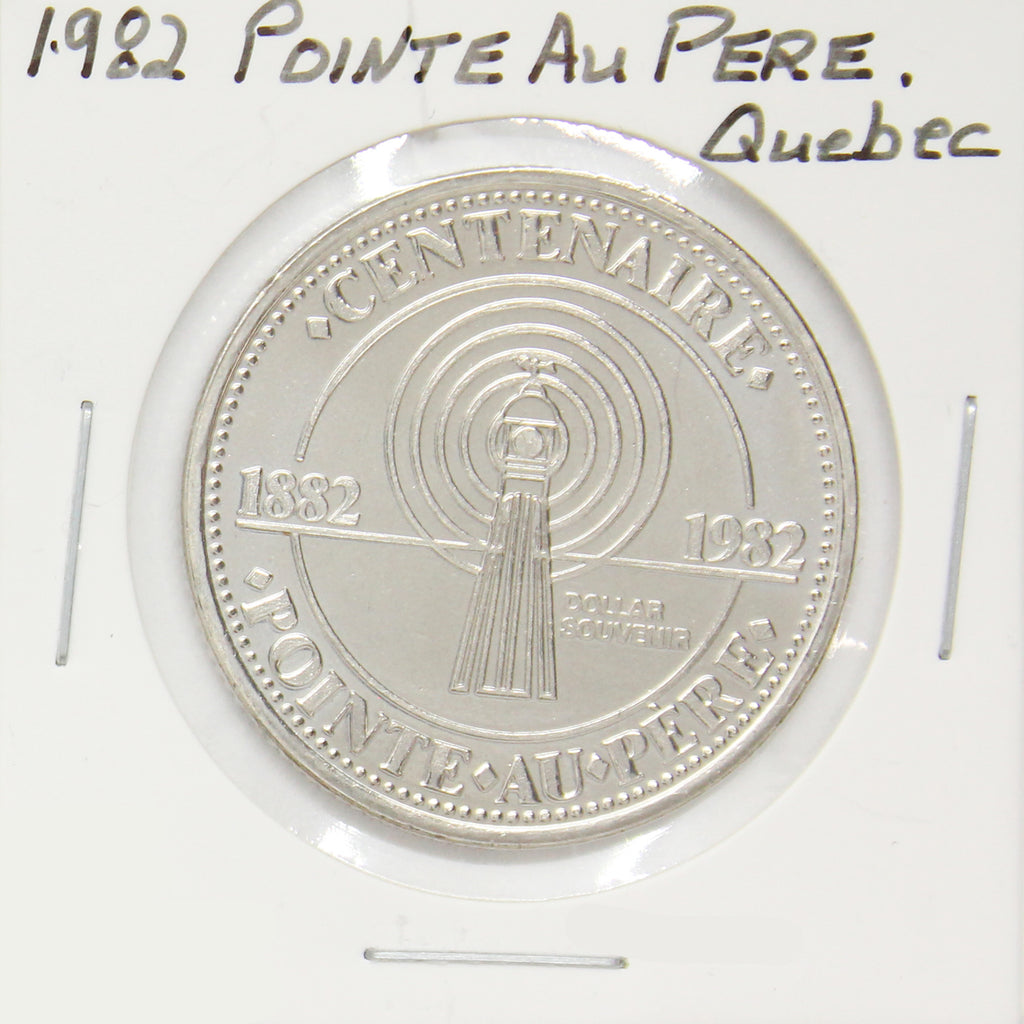 1982 Pointe-au-Pere, QC, Centennial Souvenir Trade Dollar Token