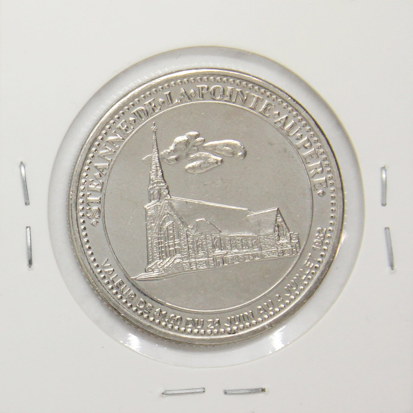 1982 Pointe-au-Pere, QC, Centennial Souvenir Trade Dollar Token