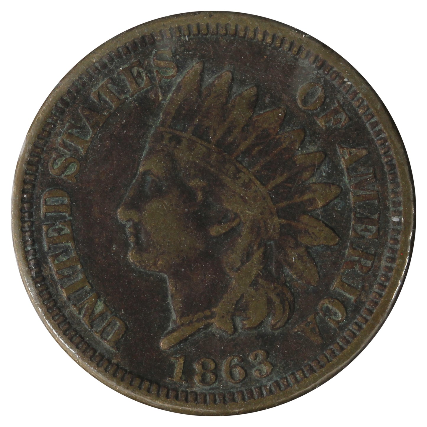 1863 USA Cent Very Fine (VF20) Impaired