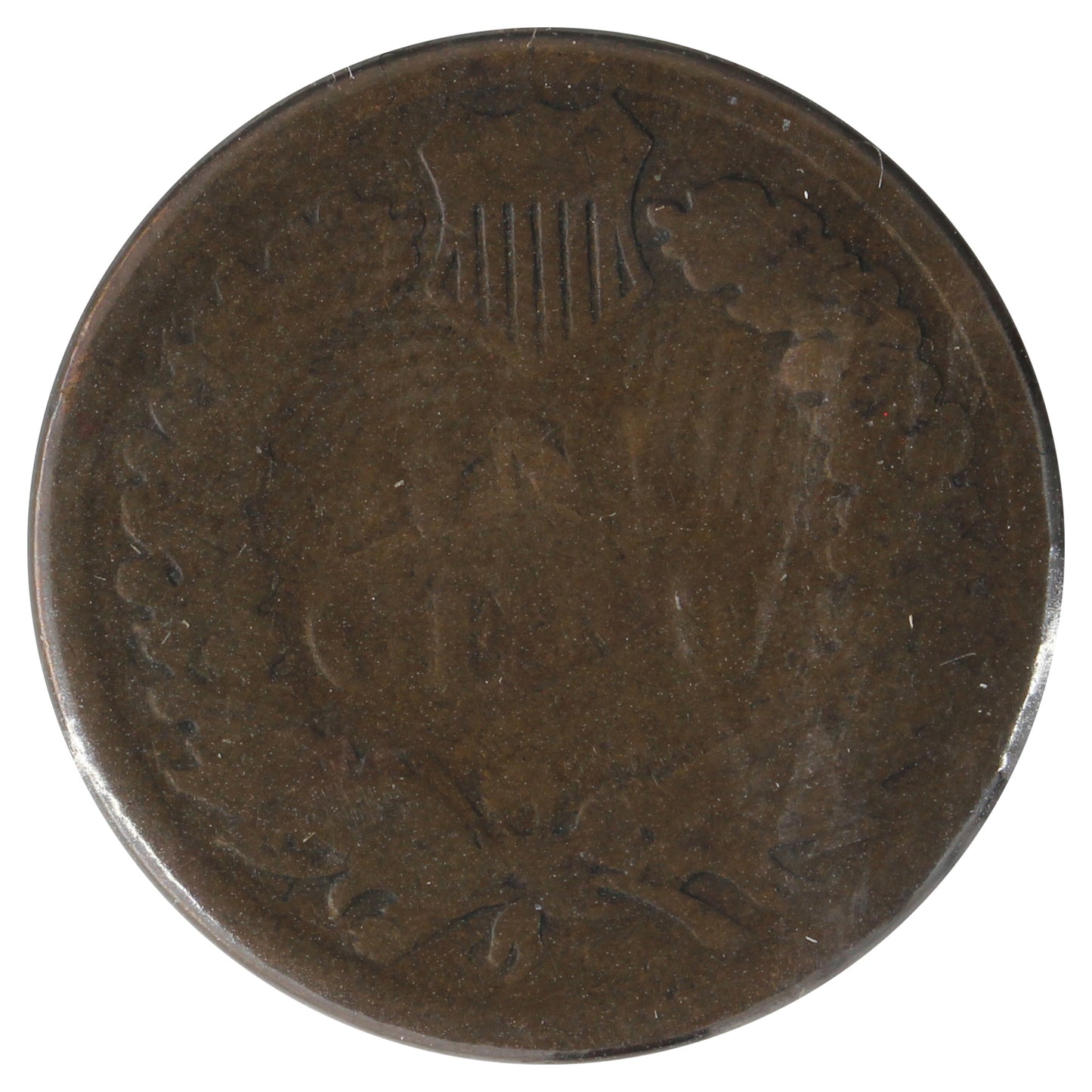 1883 USA Cent About Good (AG3) Scratched, Cleaned, or Impaired