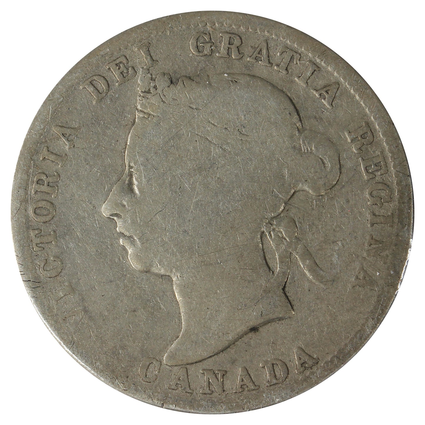 1901 Canada 25-cents G-VG (G6) Scratched, Cleaned, or Impaired