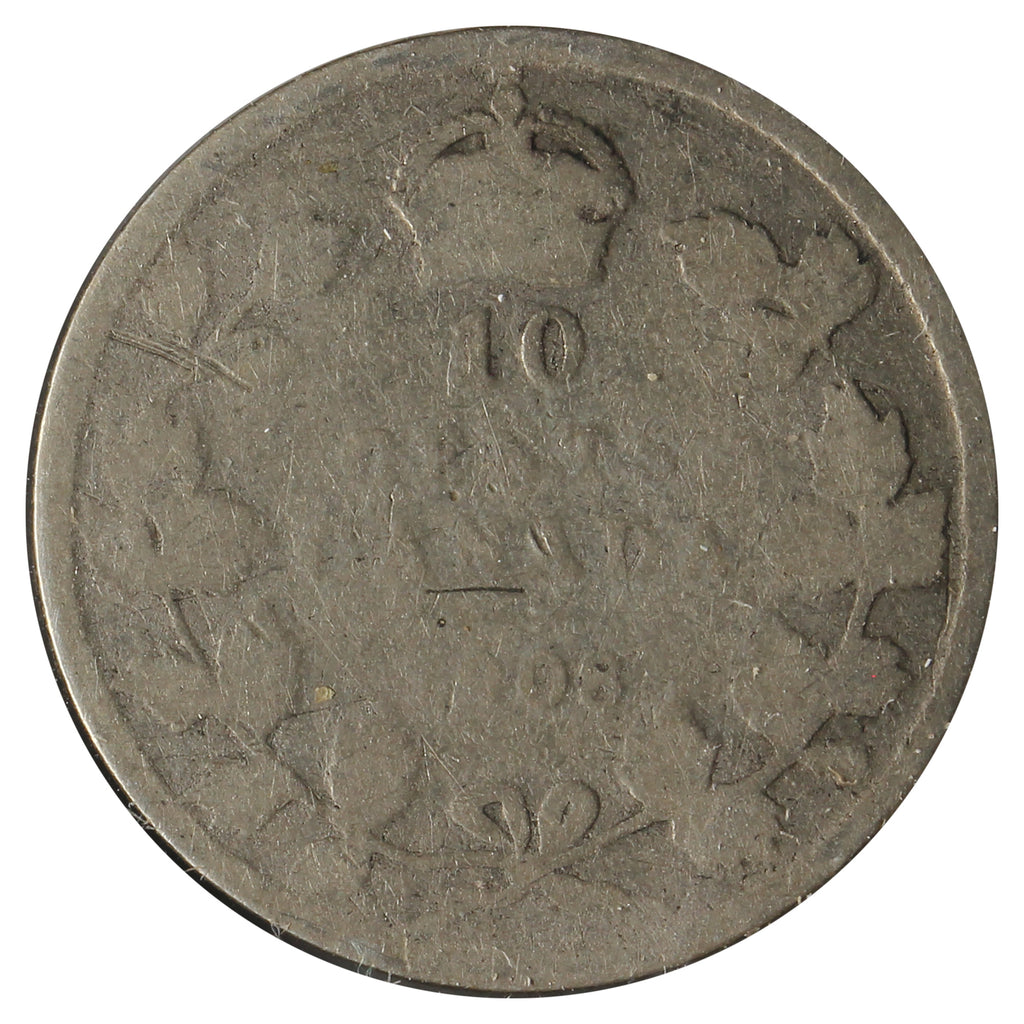 1908 Canada 10-cents Filler (Scratched, Cleaned, or Impaired)