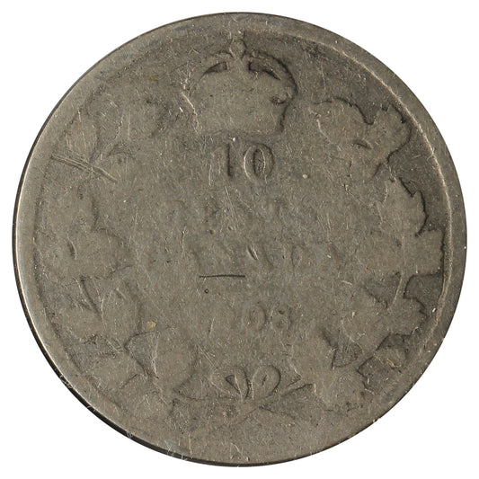1908 Canada 10-cents Filler (Scratched, Cleaned, or Impaired)