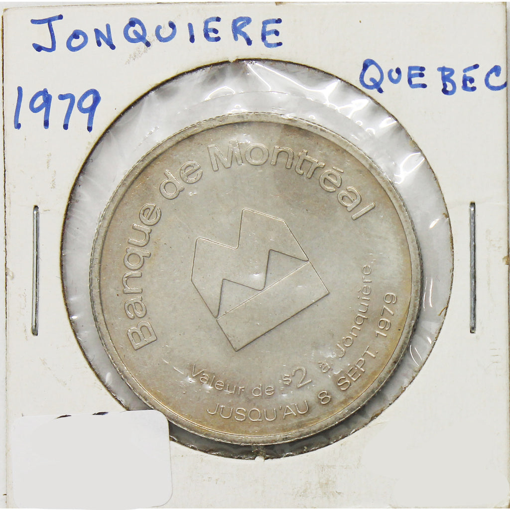 1979 Jonquiere, QC, BMO Two Dollar Trade Token (Lightly toned)