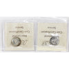 Pair of 1957 & 1958 Canada 10-Cents ICCS Certified PL-65 Cameo, 2Pcs