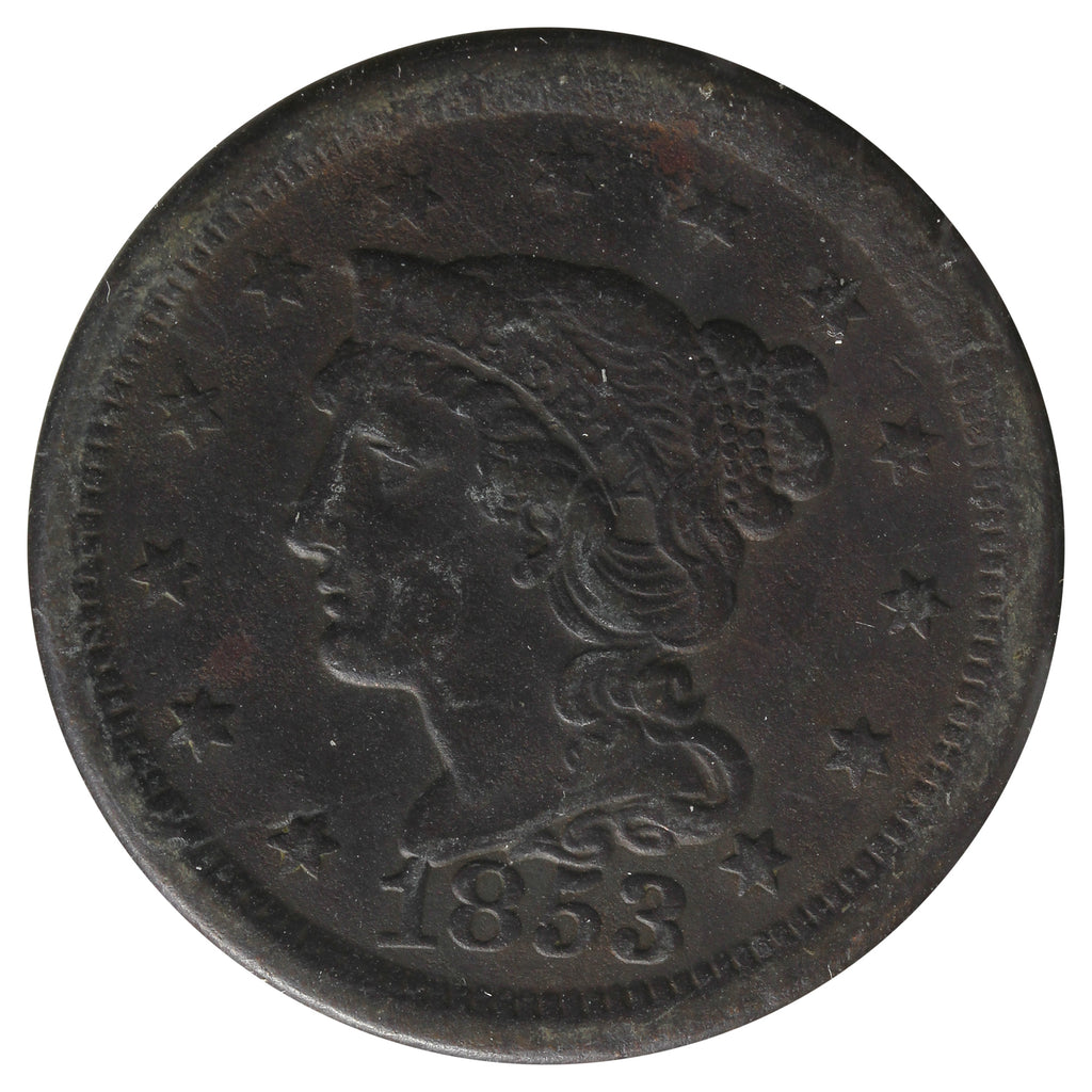 1853 USA Cent VF-EF (VF30) Impaired