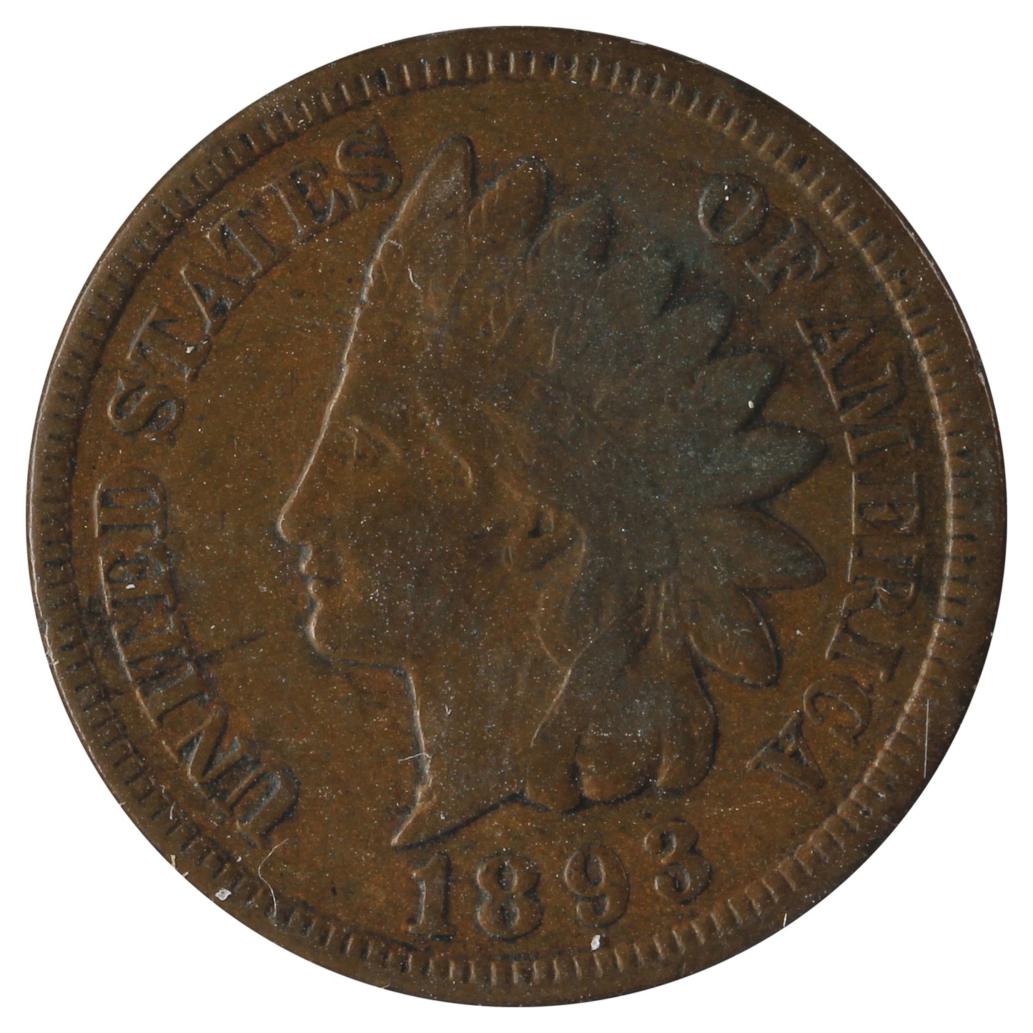 1893 USA Cent Very Fine (VF20) Impaired