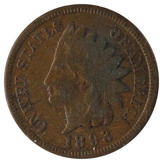 1893 USA Cent Very Fine (VF20) Impaired