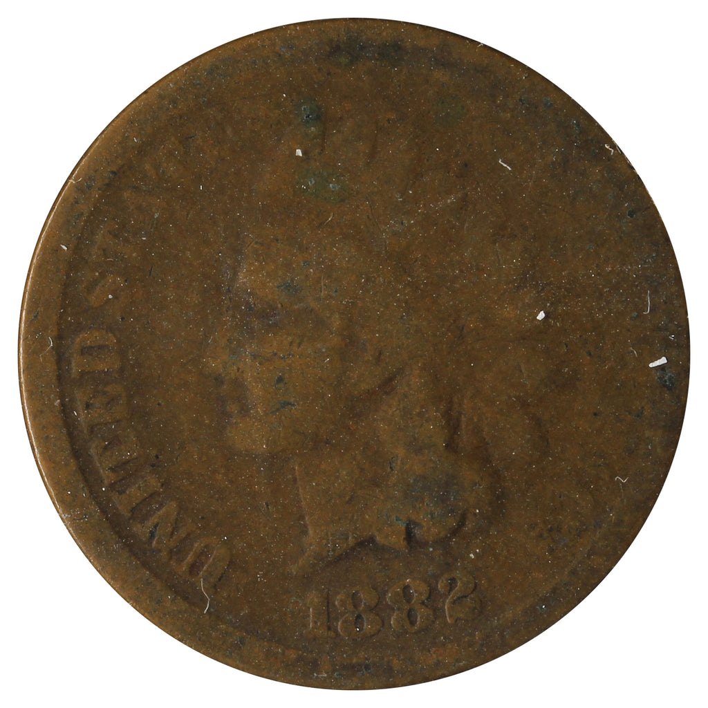 1882 USA Cent About Good (AG3) Scratched, Cleaned or Impaired