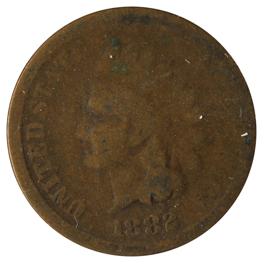 1882 USA Cent About Good (AG3) Scratched, Cleaned or Impaired