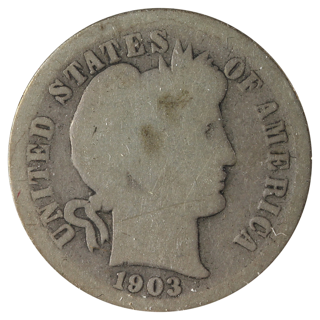 1903 USA Dime About Good (AG3) Scratched, Cleaned or Impaired