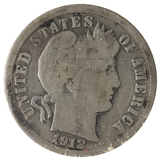 1912 D USA Dime Good (G4) Scratched, Cleaned or Impaired
