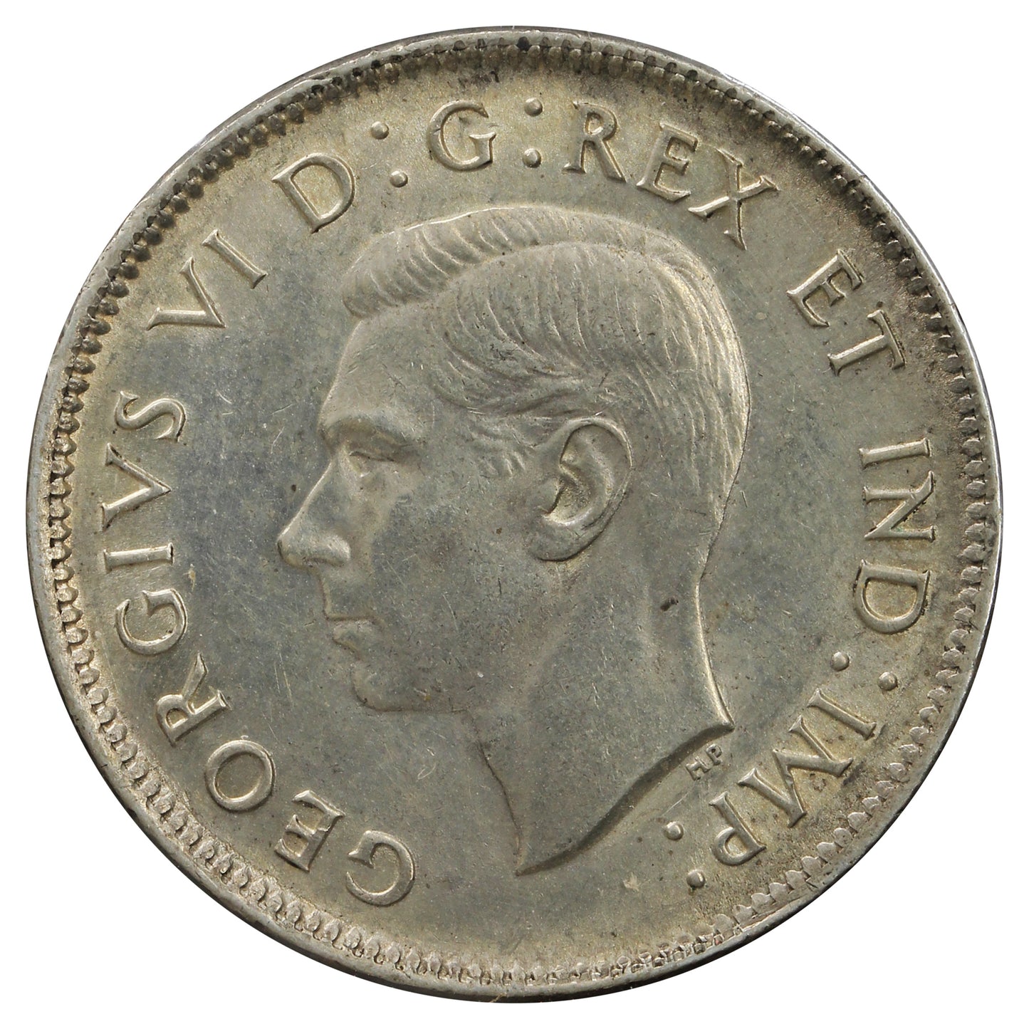 1938 Canada 25-cents AU-UNC (AU55) Cleaned