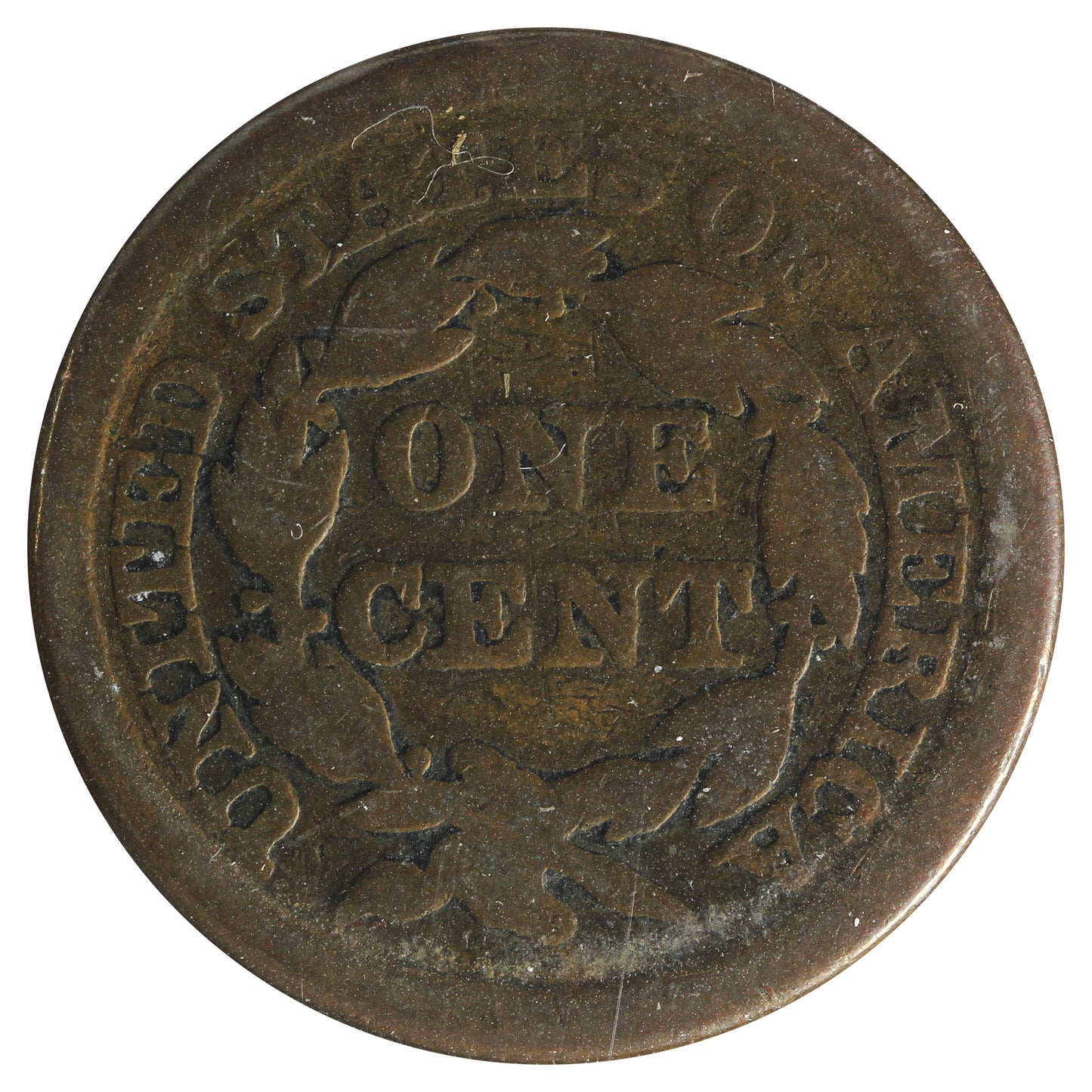 1847 USA cent Good (G-4) Impaired