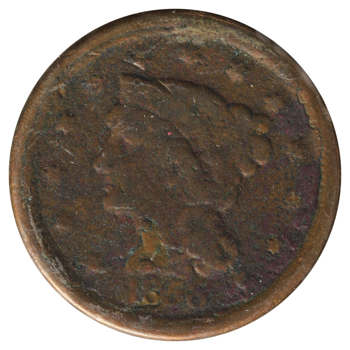 1856 Slanting 5 USA cent VG-F (VG-10) Impaired