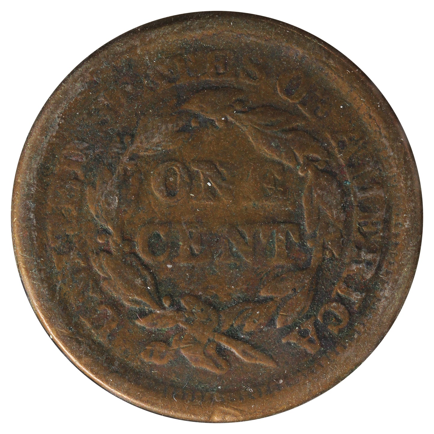 1856 Slanting 5 USA cent VG-F (VG-10) Impaired