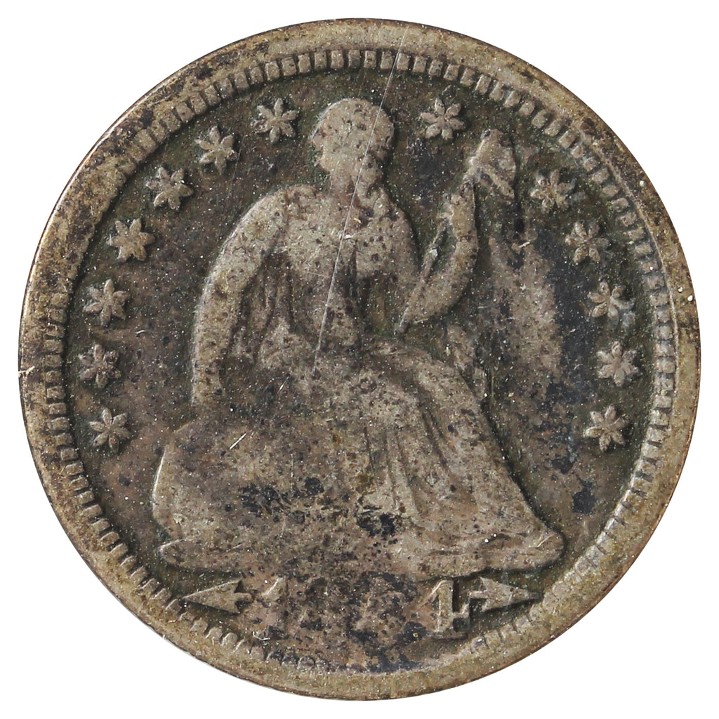 1854 USA Half Dime VG-F (VG10) Impaired
