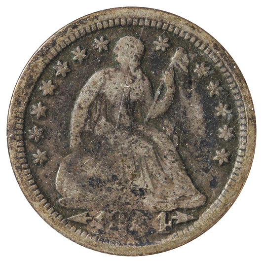 1854 USA Half Dime VG-F (VG10) Impaired
