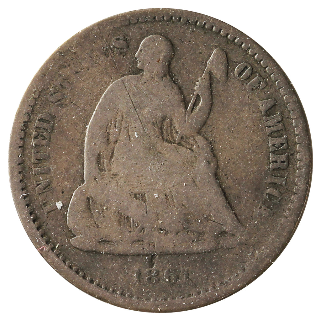 1861 USA Half Dime Good (G4) Impaired
