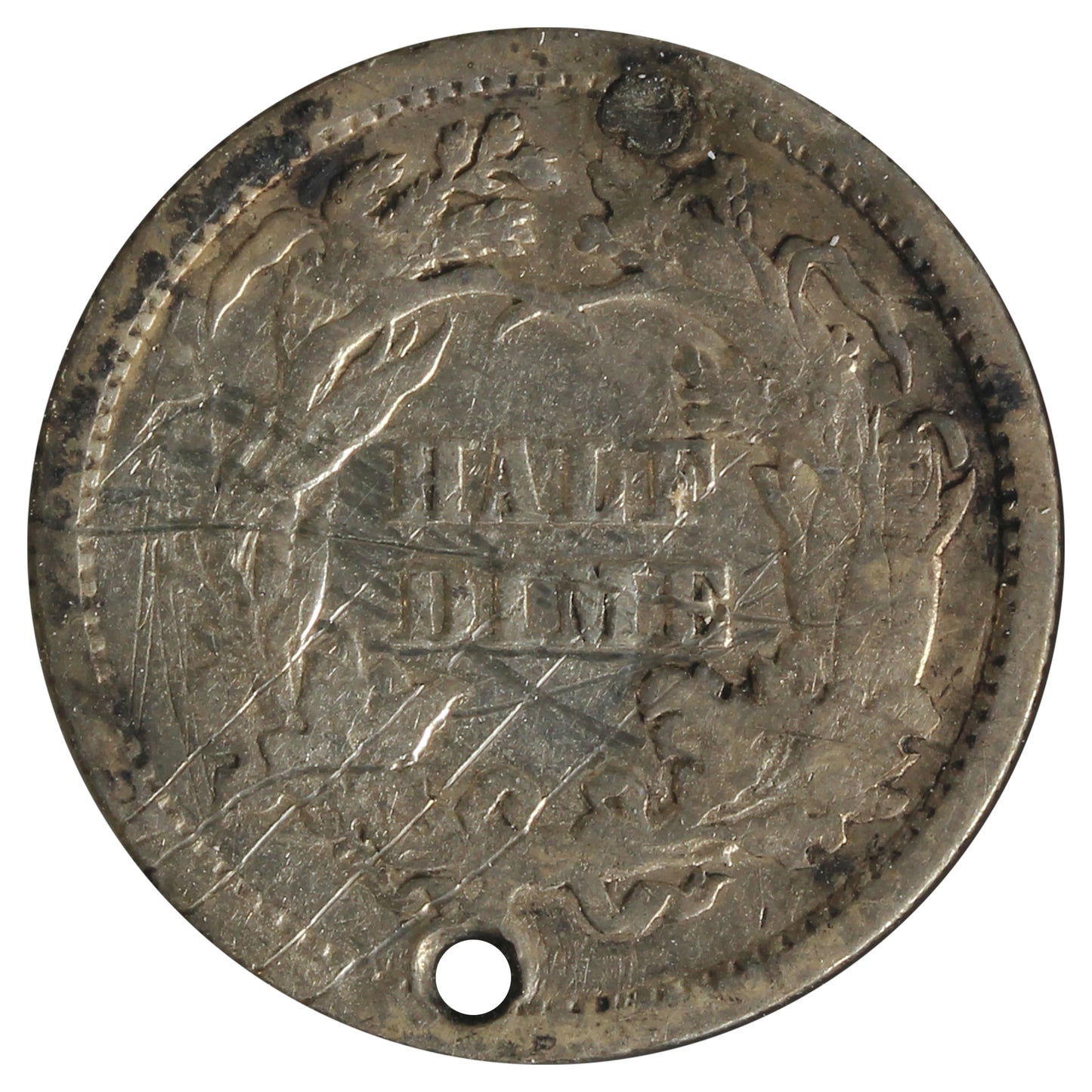 1861 USA Half Dime VG-F (VG10) Impaired