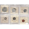 Lot of 6x 1957 Canada Decimal ICCS Certified PL-65 to PL-66, 6Pcs.