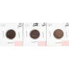 Lot of 3x 1857-1859 USA Cent, AG to VF, 3Pcs. (Impaired)
