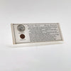 Kennedy and Lincoln Coin Set with Historical Comparisson Display - Strange Presidential Similarities