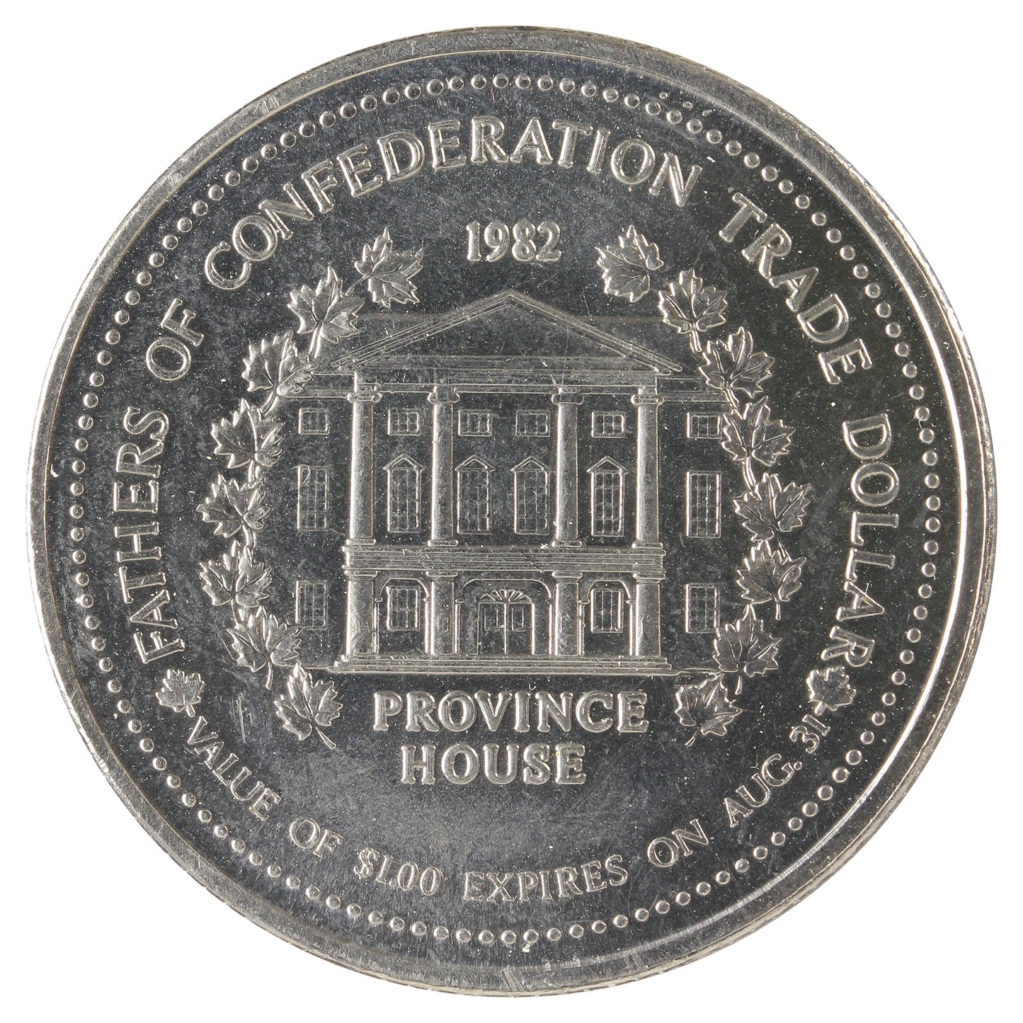 1982 Charlottetown, P.E.I., Trade Dollar Token: George Brown