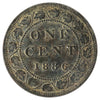 1886 Obv. 1a Canada 1-cent Extra Fine (EF40) Impaired