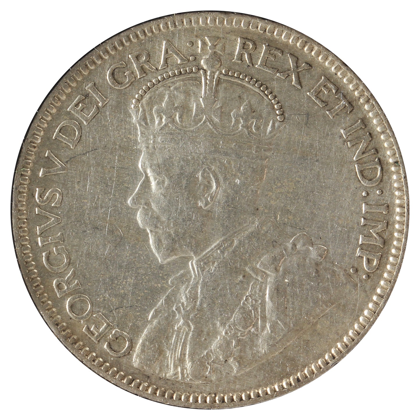 1929 Canada 25-cents VF-EF (VF30) Scratched, marks, or impaired