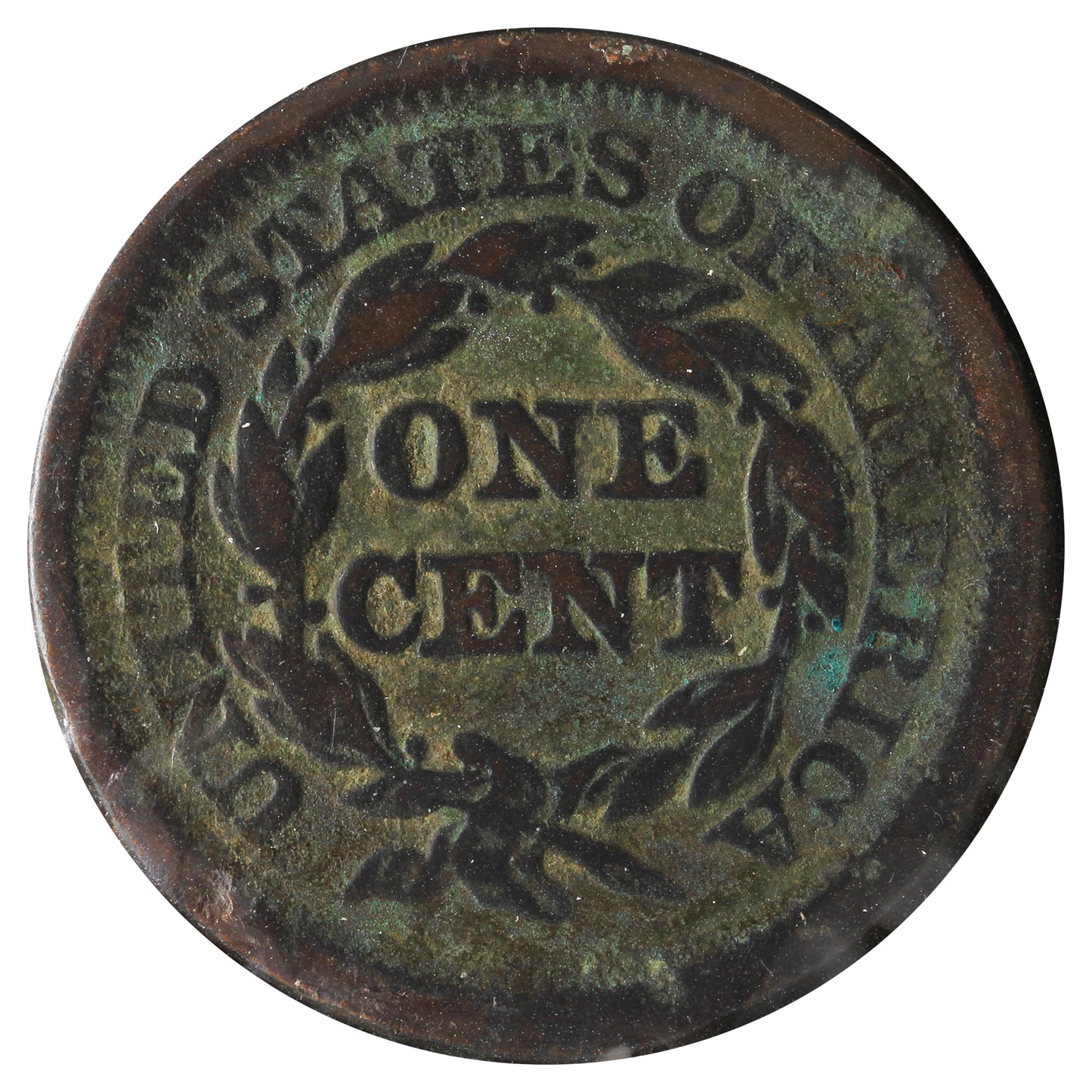 1853 USA Cent F-VF (F-15) Impaired