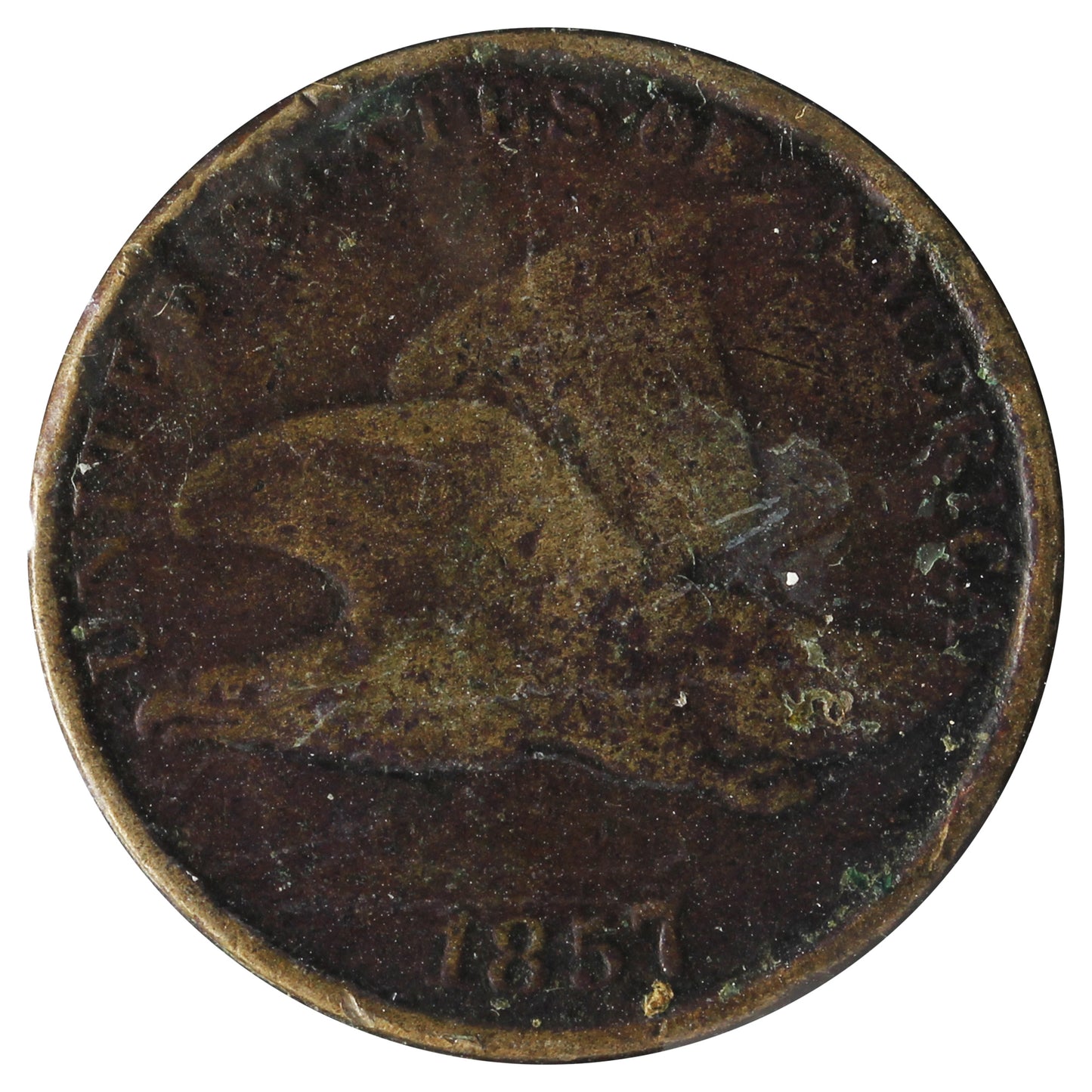 1857 USA Cent Very Good (VG-8) Impaired