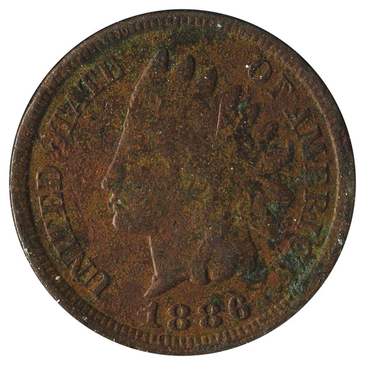 1886 Variety 2 USA Cent Very Fine (VF20) Impaired