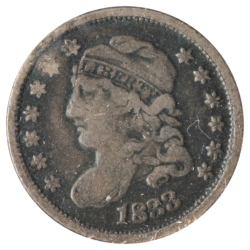 1833 USA Half Dime VG-F (VG10) Bent