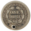 1853 Arrows USA Dime Very Fine (Hole)