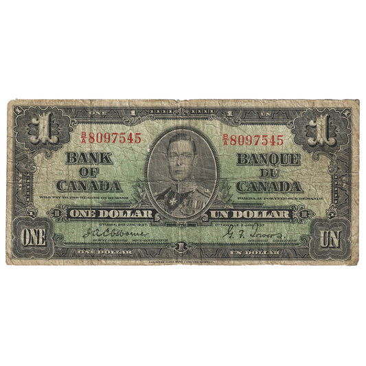 BC-21a 1937 Canada $1 Osborne-Towers, B/A