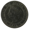 1884 Obv. 2 Canada 1-Cent VF-EF (VF30) Scratched, Cleaned or Impaired.