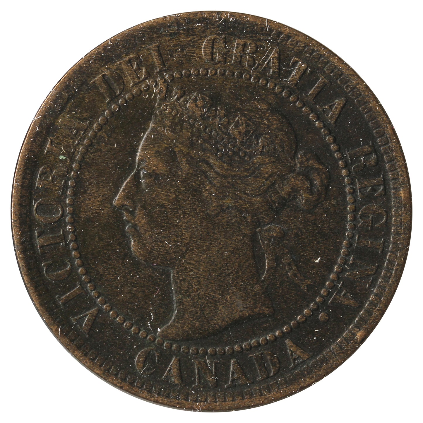 1894 Canada 1-Cent Very Fine (VF20) Scratched, Cleaned or Impaired.